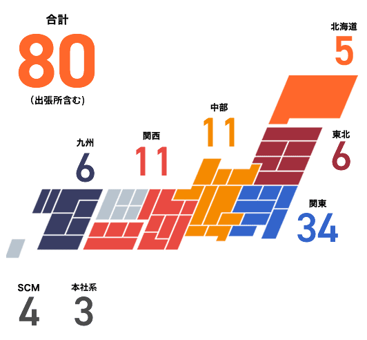 合計80（出張所含む）